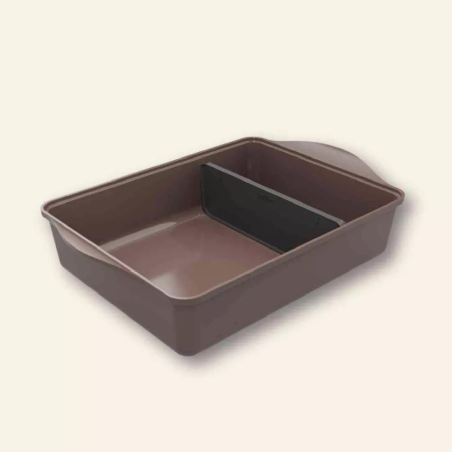 Cookut - Plat à Four Taupe Moka avec Séparateur Breveté