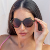 Charly Therapy - Lunettes solaires vertes à monture hexagonale recyclée - Frida olive