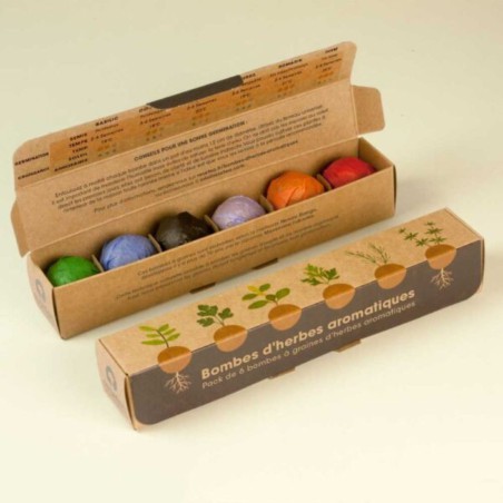 Resetea - Pack de 6 bombes d'herbes aromatiques