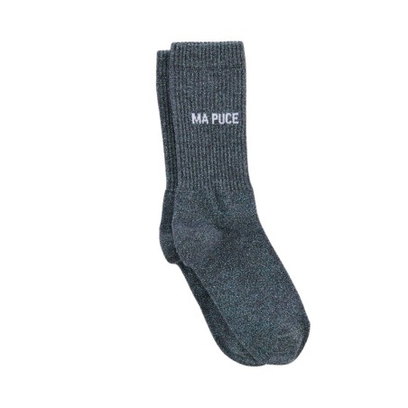 Chaussettes pailletées façon sport – Félicie Aussi | Taille 36–40 | Fabriquées en France