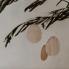 Lot de 8 pendentifs en bois oeufs - Eulenschnitt