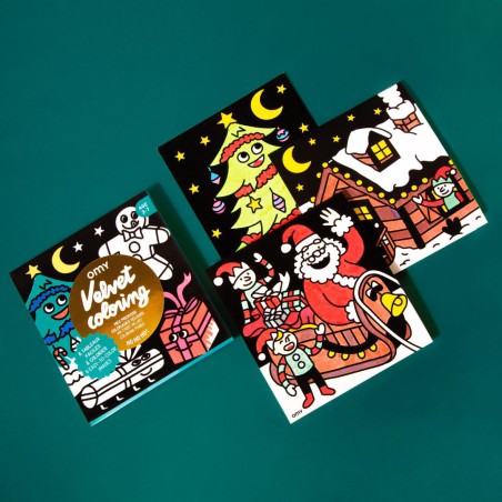 Omy - Coloriage velours - HO HO HO Noël