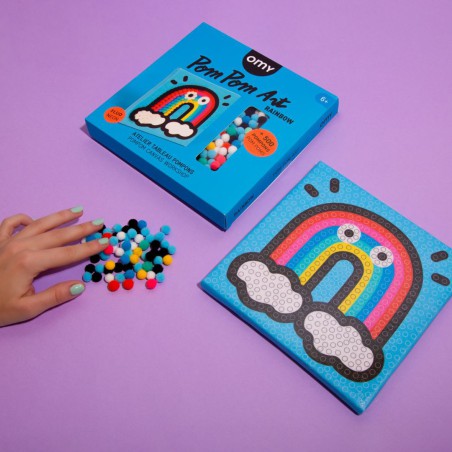 Omy - Pompom Art - Rainbow
