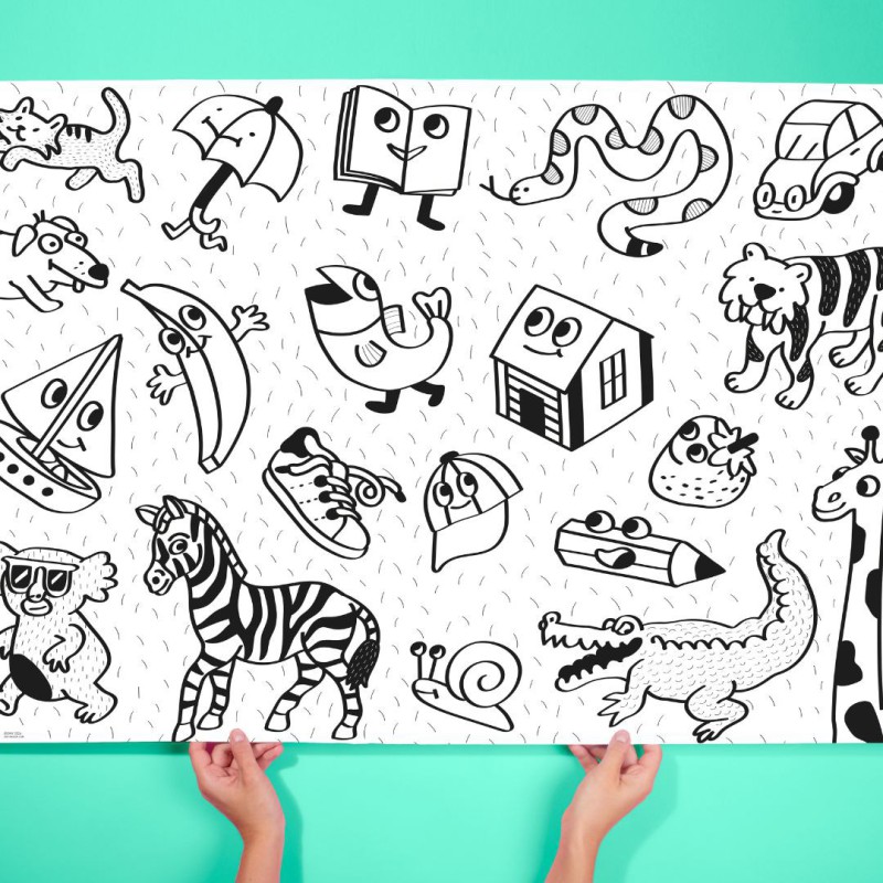 Poster géant - My first art poster - Omy