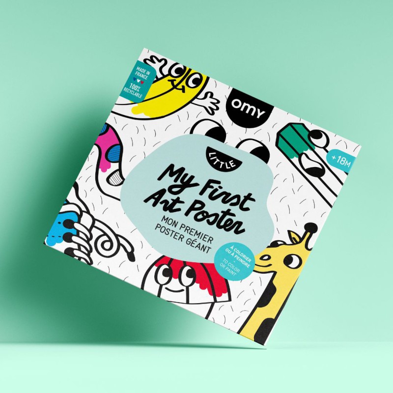 Poster géant - My first art poster - Omy