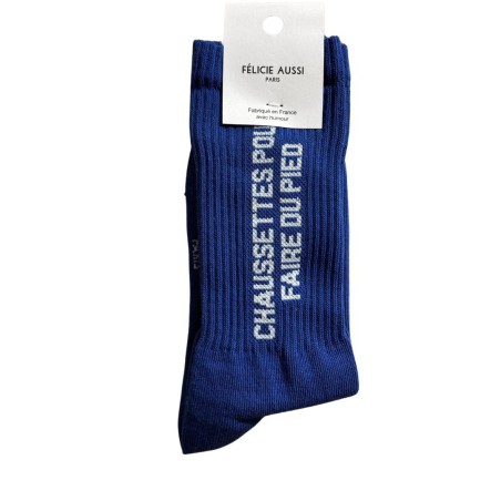 Félicie Aussi - Chaussettes Pour Faire Du Pied Bleu