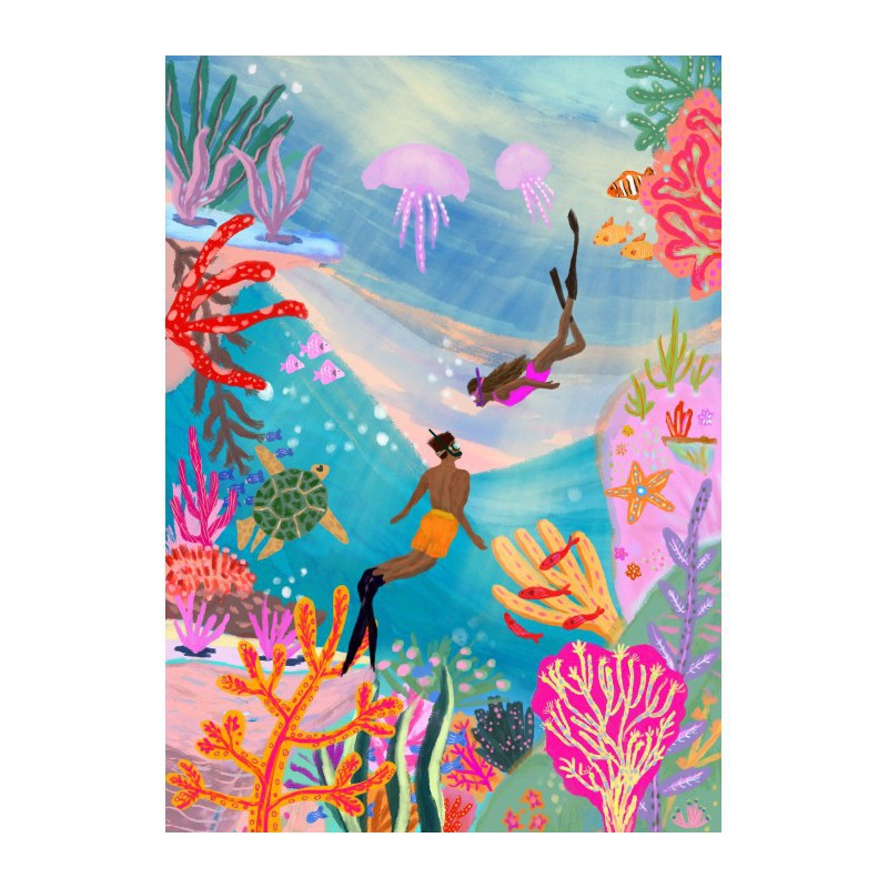 Puzzle 500 pièces - Wild swimming - Pieces & Peace