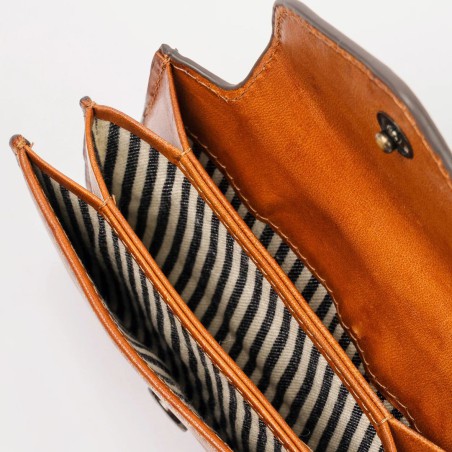 O My Bag - Harmonica Cognac - Portefeuille en cuir