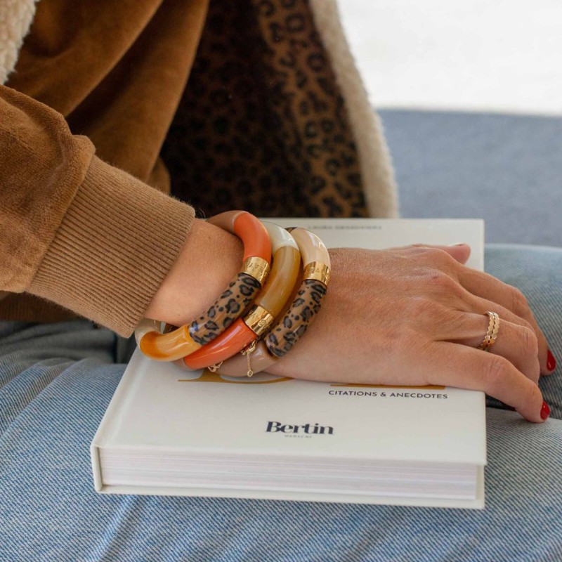 Bracelet Pipoca – Bijou résine ou acrylique & acier doré à l'or fin – Parabaya | Lucie in the R