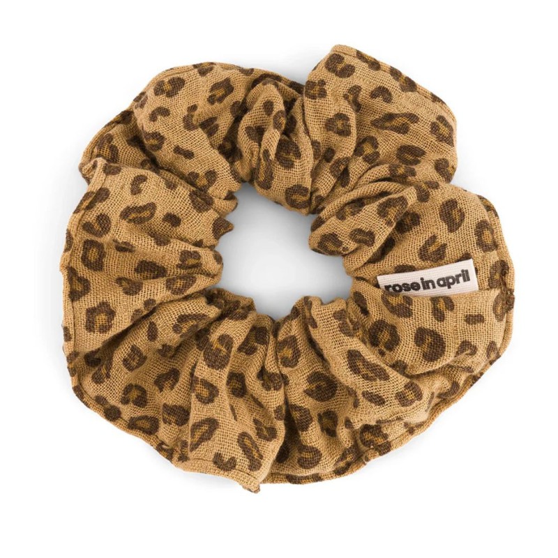 Chouchou Rose in April – Scrunchie coton OEKO‑TEX, made in Portugal 