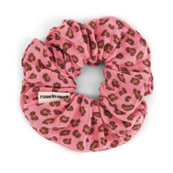 Chouchou Rose in April – Scrunchie coton OEKO‑TEX, made in Portugal 