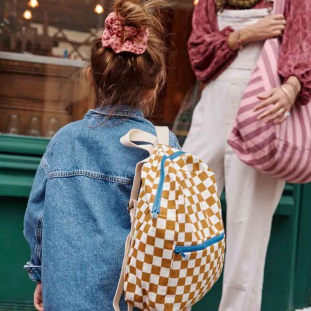 Chouchou Rose in April – Scrunchie coton OEKO‑TEX, made in Portugal