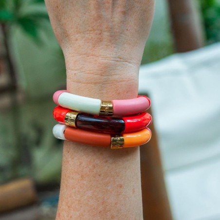 Bracelet Pipoca – Bijou résine ou acrylique & acier doré à l'or fin – Parabaya | Lucie in the R