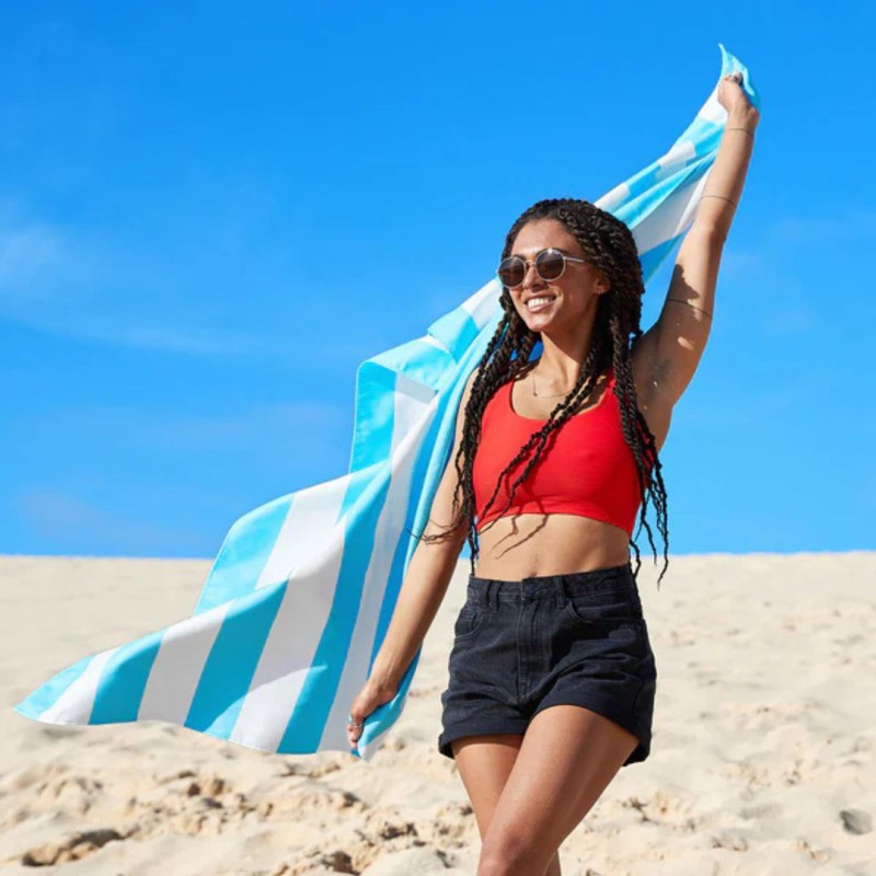 Towels Beach xl - Tulum Blue - Dock & Bay