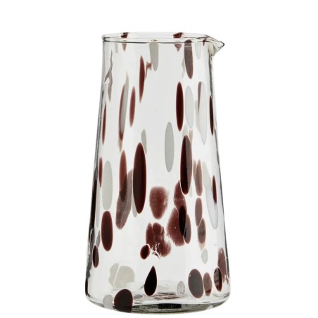 Carafe en verre - Brun/Blanc - Madam Stoltz