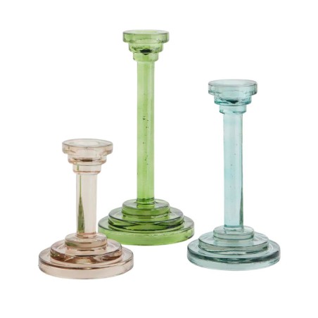Bougeoirs en verre - Set de 3 - Madam Stoltz