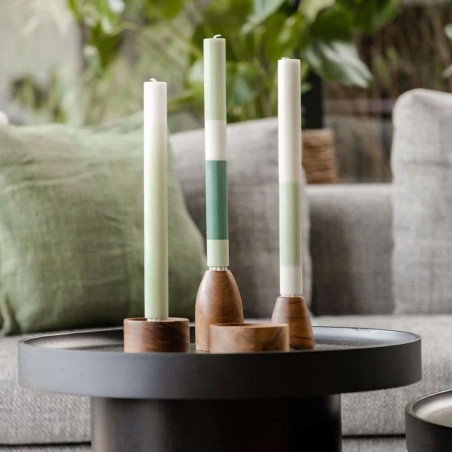 Trio de bougies rayées Candles Meadow - Original Home