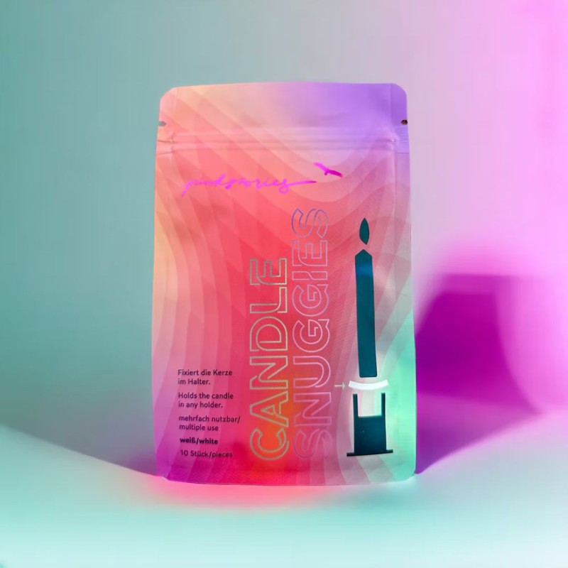 Snuggie pour bougie - 10 pièces, maintien ferme - Pink Stories
