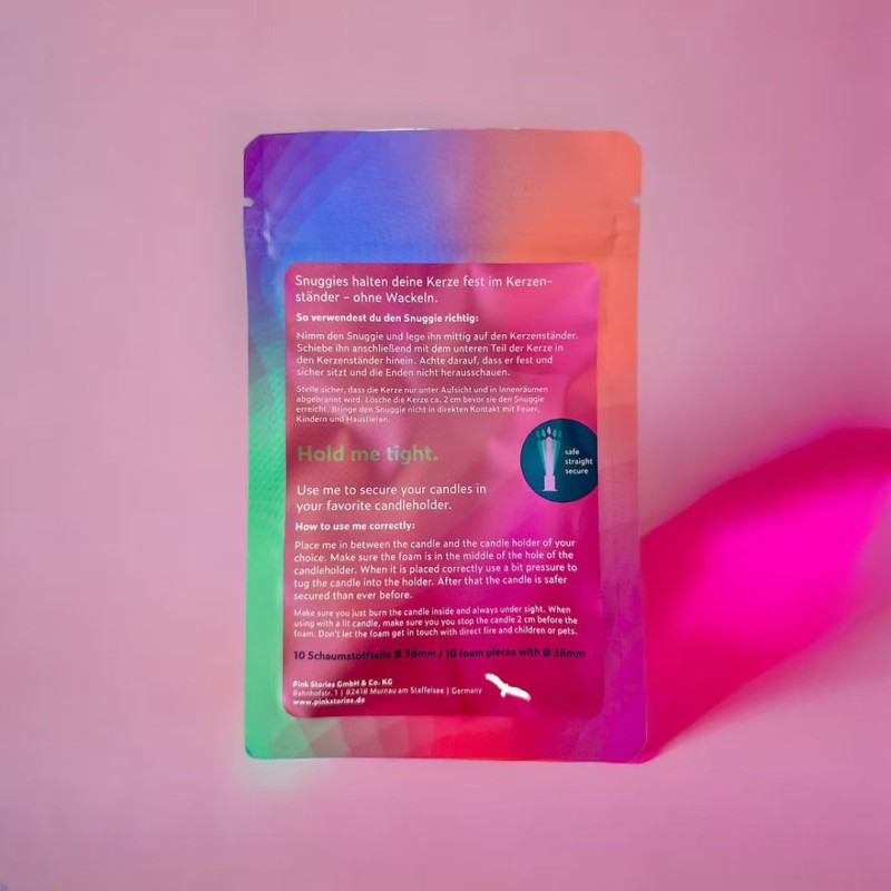 Snuggie pour bougie - 10 pièces, maintien ferme - Pink Stories