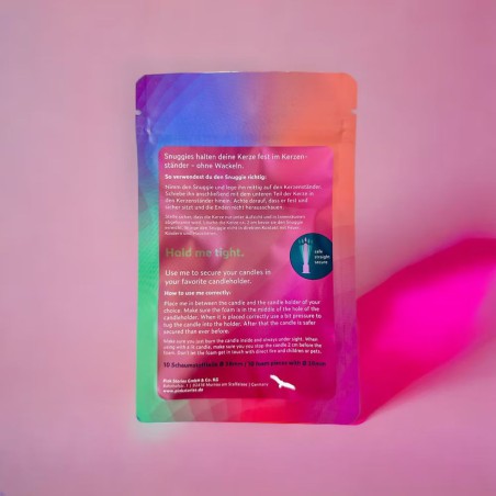 Snuggie pour bougie - 10 pièces, maintien ferme - Pink Stories