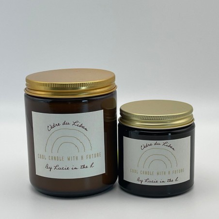 Lucie in the R – Bougie Cèdre du Liban 250g – Cire de soja naturelle