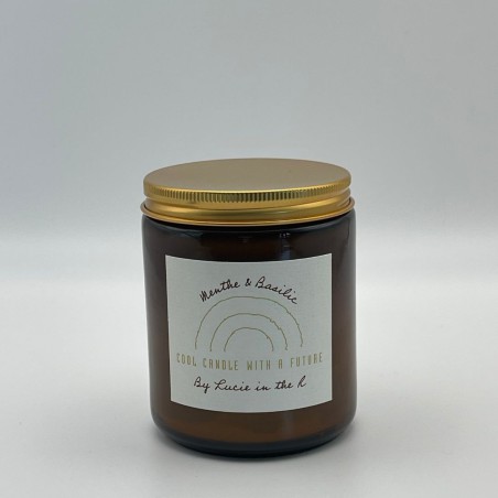Lucie in the R – Bougie Menthe et Basilic 250g – Cire de soja naturelle