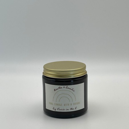Lucie in the R – Bougie Menthe et Basilic 120g – Cire de soja naturelle