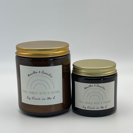 Lucie in the R – Bougie Menthe et Basilic 120g – Cire de soja naturelle