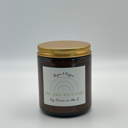 Lucie in the R – Bougie Thym et Figue 250g – Cire de soja naturelle