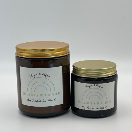 Lucie in the R – Bougie Thym et Figue 120g – Cire de soja naturelle