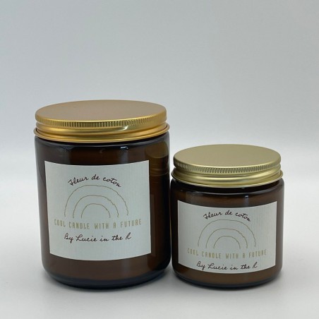 Lucie in the R – Bougie parfumée Fleur de coton – Cire de soja naturelle
