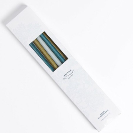 Maison Pechavy - Coffret de 10 bougies fines - Victoria Azur