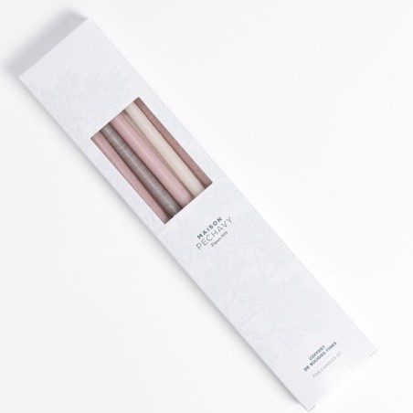 Maison Pechavy - Coffret de 10 bougies fines - Peonie