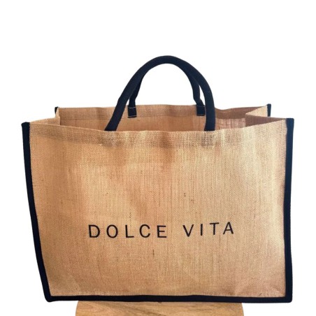 Marcel & Lily - Sac cabas en jute naturelle - Dolce Vita - taille XXL