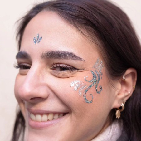 Pochoir Arabesque Si Si La Paillette - Tatouage Pailleté Réutilisable