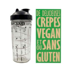 Shaker Vegan – Crêpes, pancakes & gaufres Cookut | Recettes intégrées & anti-grumeaux