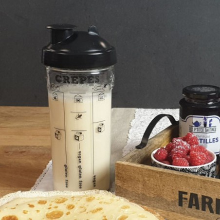 Shaker Vegan – Crêpes, pancakes & gaufres Cookut | Recettes intégrées & anti-grumeaux