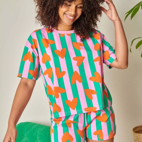 Pyjama short & t‑shirt coton bio We Are Jolies – Confort & éthique