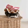 Chouchou Rose in April – Scrunchie coton OEKO‑TEX, made in Portugal