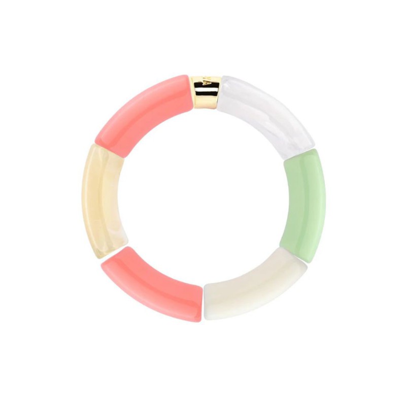 Bracelet Pipoca – Bijou résine ou acrylique & acier doré à l\'or fin – Parabaya