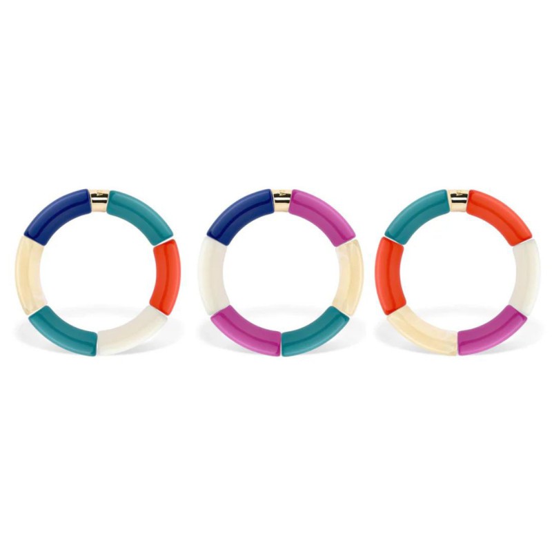 Bracelet Pipoca – Bijou résine ou acrylique & acier doré à l\'or fin – Parabaya