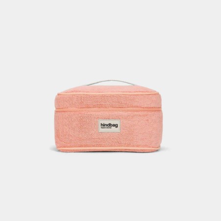 Hindbag - Vanity Gaspard Éponge Rose Corail en coton bio