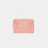 Hindbag - Trousse Léon Éponge Rose Corail en coton bio