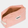 Hindbag - Trousse Léon Éponge Rose Corail en coton bio