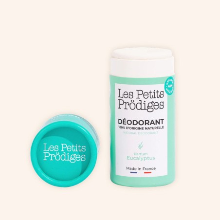 Déodorant Les Petits Prodiges – 100% Naturel, Parfum Eucalyptus 