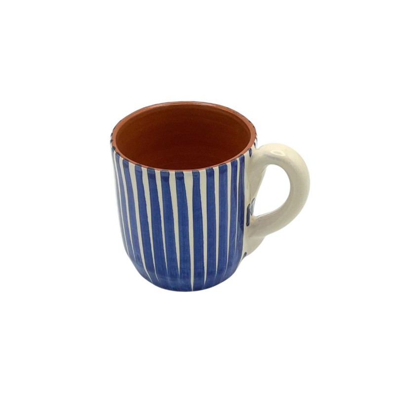 Mug lignes Bleu cobalt – A Loja da Cerâmica, Fabrication Artisanale Portugaise