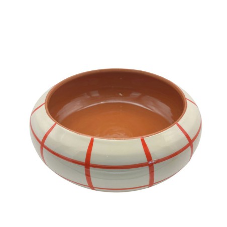 Plat à salade carreaux rouge - A Loja de Ceramica