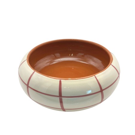 Plat à salade carreaux vieux rose - A Loja de Ceramica