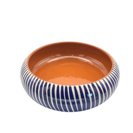 Plat à salade céramique bleu cobalt - A Loja de Ceramica