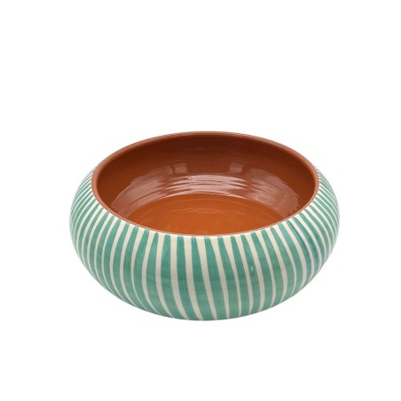 Plat à salade céramique vert d’eau - A Loja de Ceramica